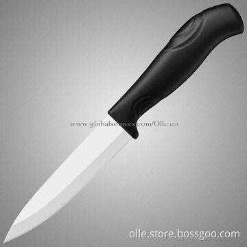 4-inch Black Blade Ceramic Vegetable Knife, 11-13° Edge Angle